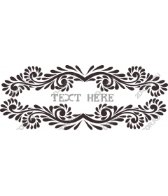  Elegant decorative frame with custom text area