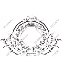  Elegant floral frame