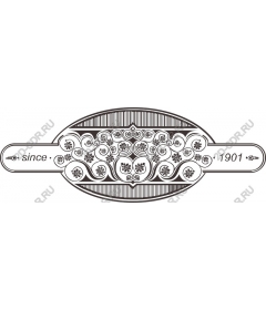 Vintage floral banner - since 1901
