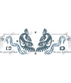 Symmetrical decorative fish