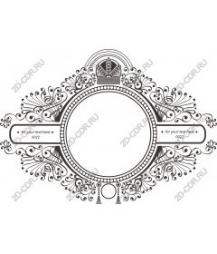 Exquisite frame-crown - customizable elegant