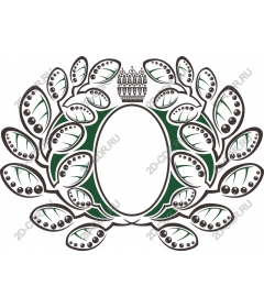 Exquisite frame with leaves