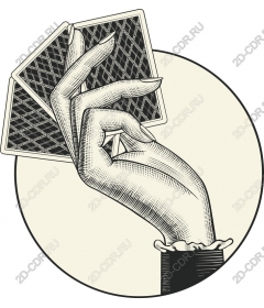  Elegant hand holding playing cards