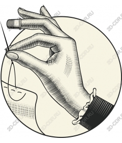 Vintage sewing needle for hand sewing