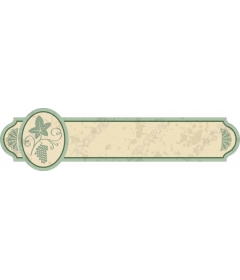 Elegant vintage label with a picture of grapes and wine