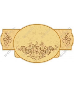 Vintage frame from vine