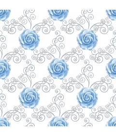 Pattern "Blue rose"