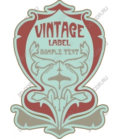 Vintage label