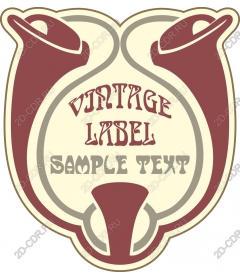 Vintage label and