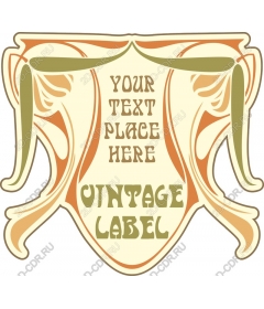 Vintage label