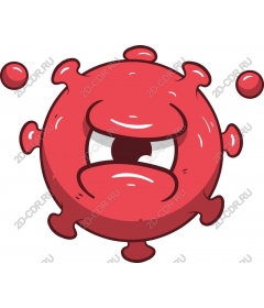  Cartoon character "Virus"