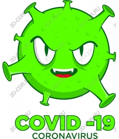  Cartoon character COVID-19