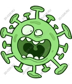  Cartoon character "Virus"