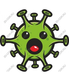  Cartoon character "Virus"
