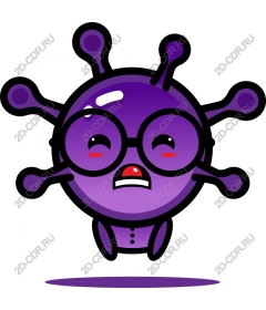  Cartoon character "Virus"