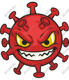  Cartoon character "Virus"