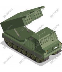 Military mobile rocket launcher