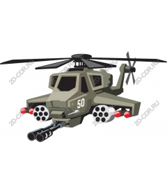 Military combat helicopter