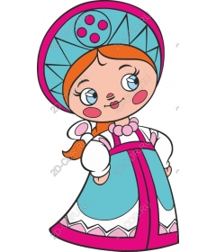  Charming Russian folk girl