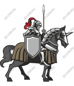 Majestic knight and noble horse