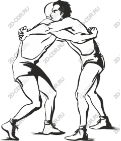 Intense embrace the struggle