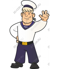 Funny Sailor Character