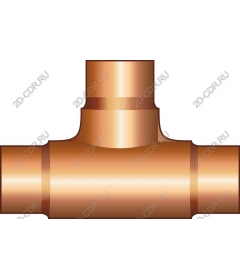  Tee for copper pipe