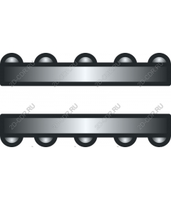  Elegant metal seamless banner
