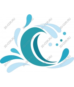  The stylized wave