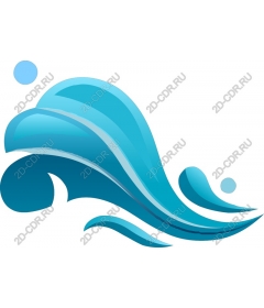  Elegant blue wave
