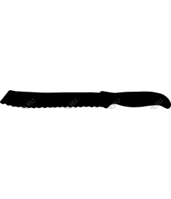 A serrated knife