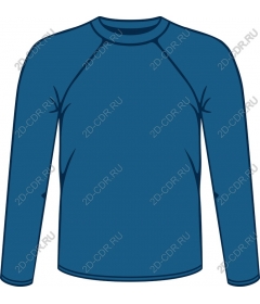 T-shirt long sleeve (blue)