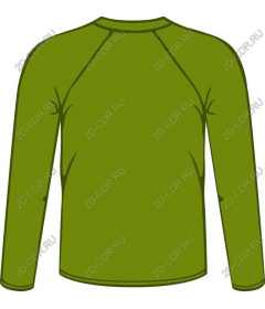 Green long-sleeved shirt