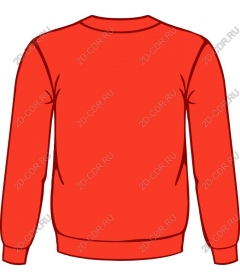  Bright red sweatshirt