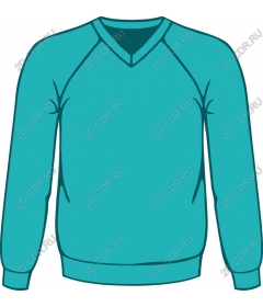  Bright sweatshirt with V-neck