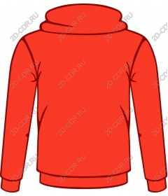  Bright red hoodie