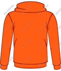  Bright orange hoodie