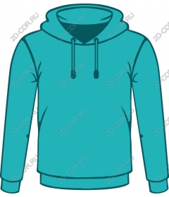Turquoise hoodie