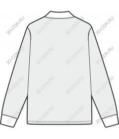 Shirt with long sleeves, rear view