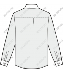  Formal shirt, back view