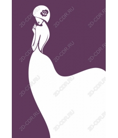  Elegant Lady in White
