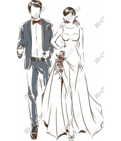  Stylish wedding couple