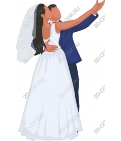  Elegant wedding bride and groom