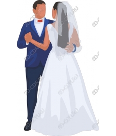  Dancing wedding couple