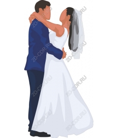  Embrace the newlyweds