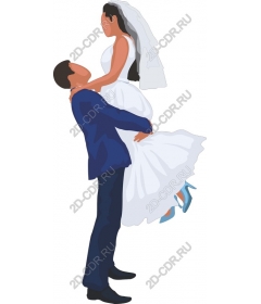  Elegant wedding embrace