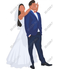  Elegant bride and groom