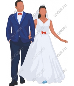  Elegant wedding couple