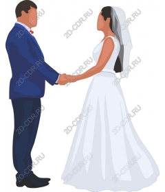  Elegant wedding couple