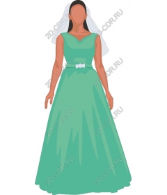 Emerald bridesmaid dress